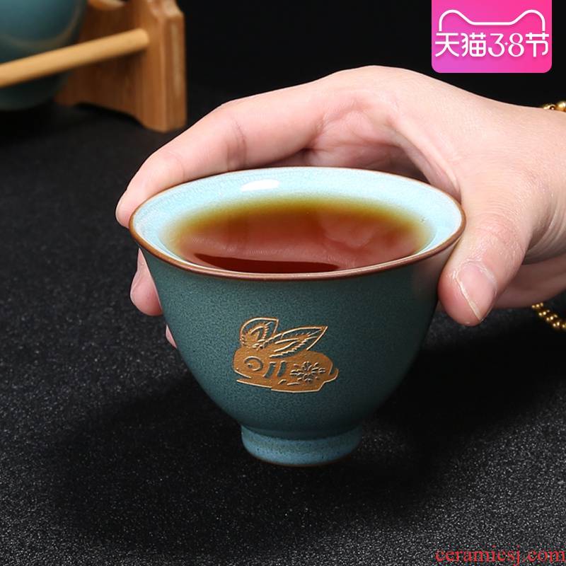 China Qian sample tea cup big bowl tea masters cup personal kung fu tea tea cups, ceramic cup