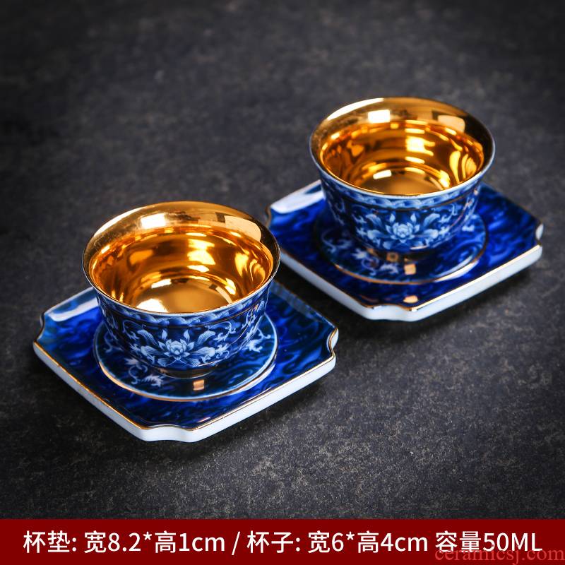 Kung fu tea sample tea cup dehua porcelain tea master cup single cup bowl of household ceramic tea cups