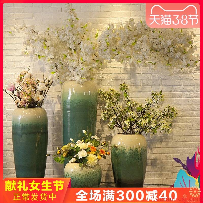 Jingdezhen ceramic creative European I and contracted large vase flower flower theme hotel furnishing articles