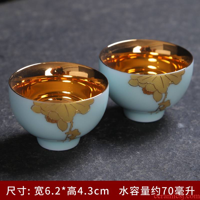 Celadon single CPU kung fu tea set household contracted and I tea cup teapot tea tao sitting room tea art