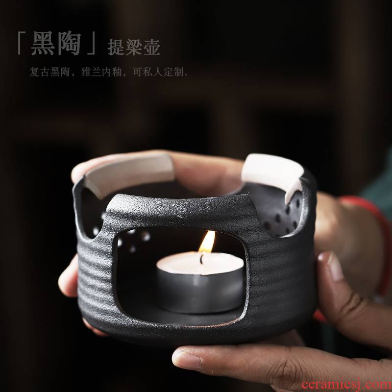 ShangYan Japanese tea stove cooking kung fu tea based retro black pottery candles stove heating furnace insulation tea stove