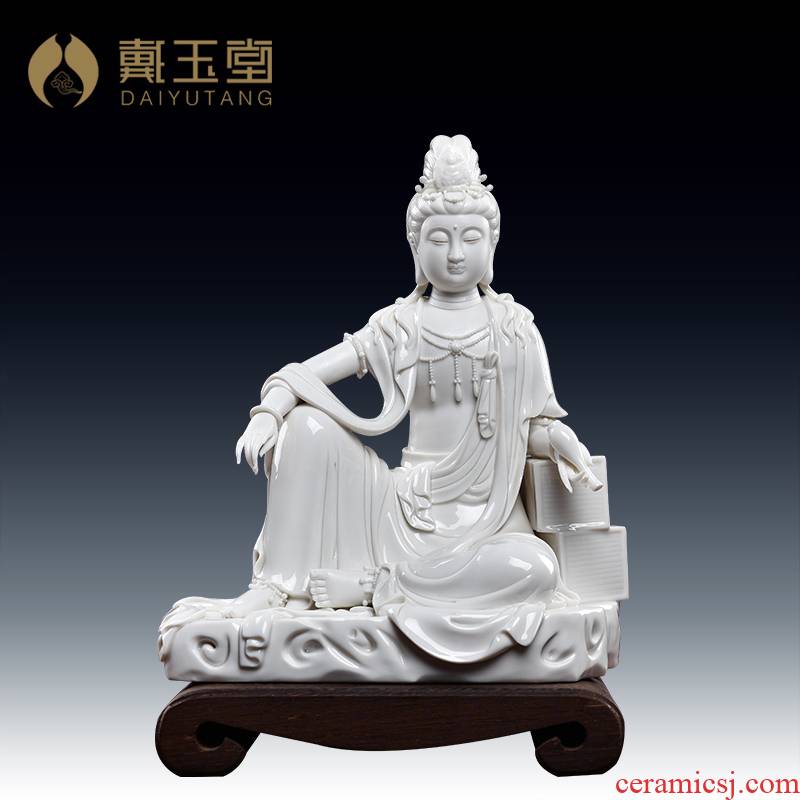Yutang dai village work Su Du ceramic Buddha craft ornaments furnishing articles by rock at ease guanyin/D27-105