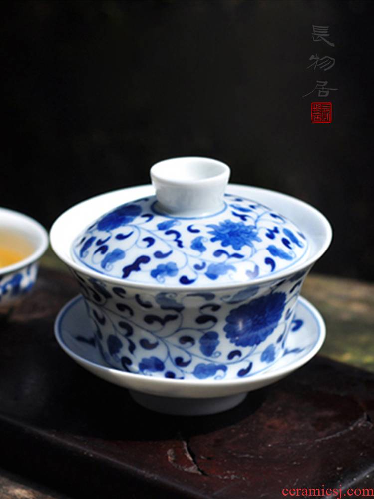 Offered home - cooked at flavour hand - made porcelain bound lotus flower only three tureen tea cups of jingdezhen ceramic bowl tea by hand