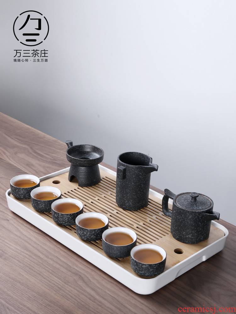 Three thousand coarse pottery tea sets tea tea village home from the Japanese ceramic teapot dry tea consolidation