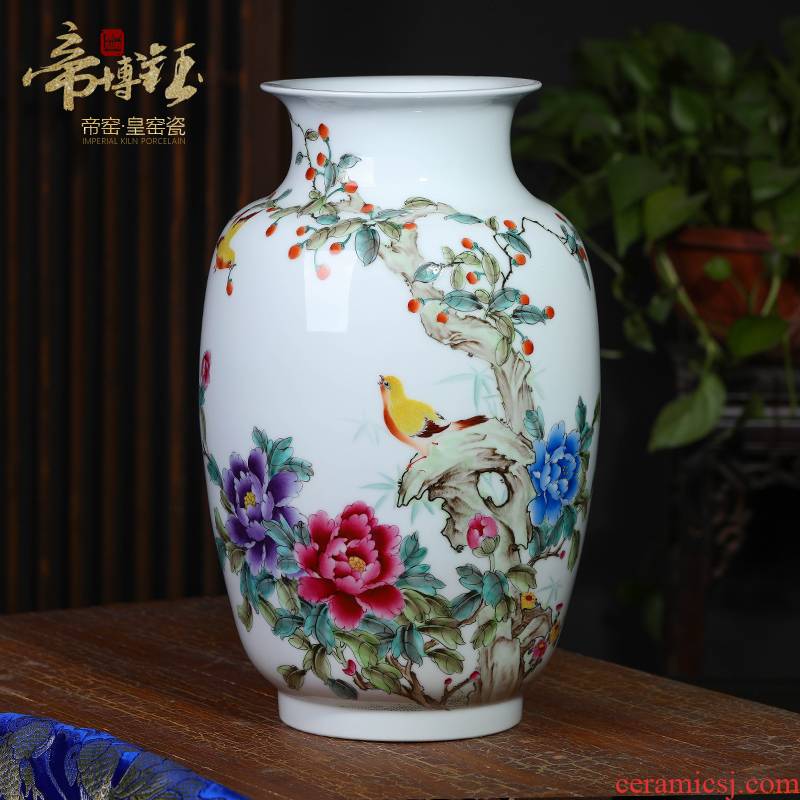 The Master of jingdezhen ceramics hand - made pastel sound spring figure idea gourd vases, modern household adornment handicraft furnishing articles