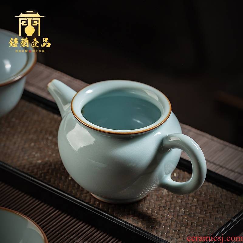 Jingdezhen all checking ceramic fair copy your up slicing YunXiu pot of kung fu tea set your porcelain teapot single pot