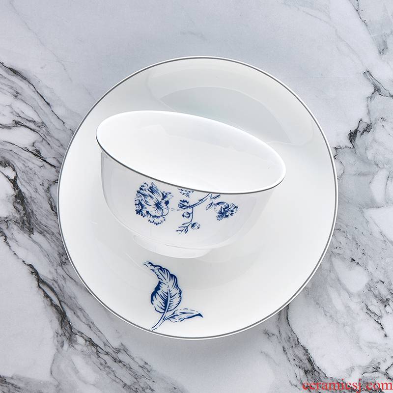 Ronda about ipads China porcelain of China wind expression 4.5 inch rice bowls of household utensils soup bowl creative ceramic bowl