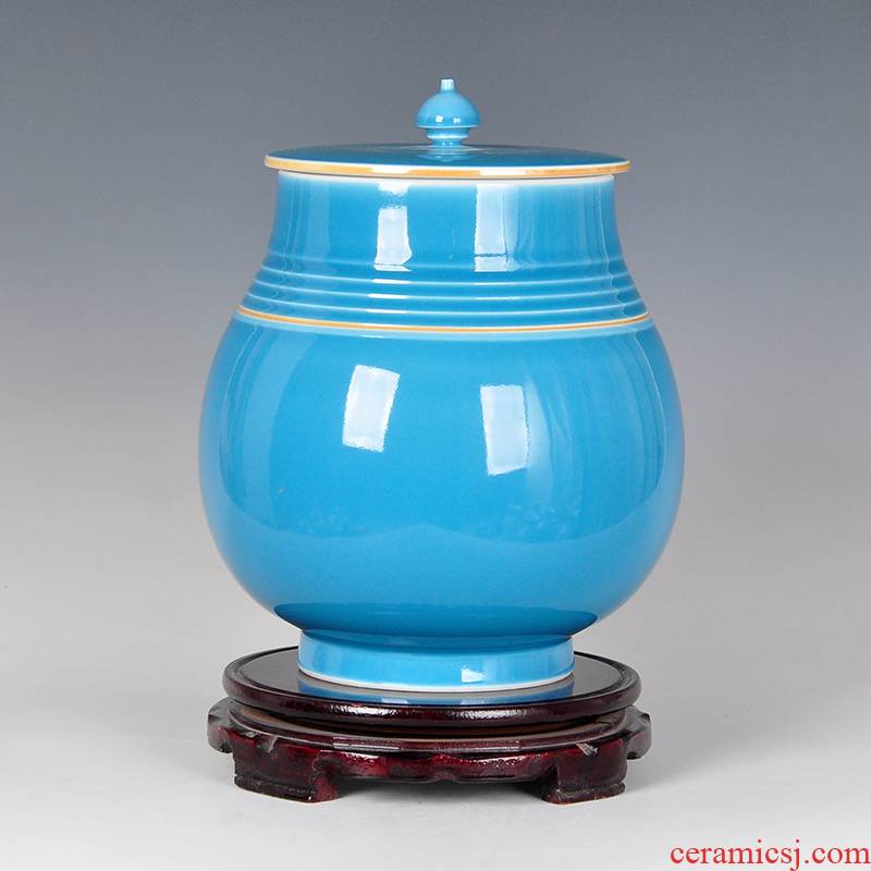 Creative tea set ceramic tea pot seal pot coarse pottery tea boxes of 1 kg to save travel warehouse storage tank tea tins