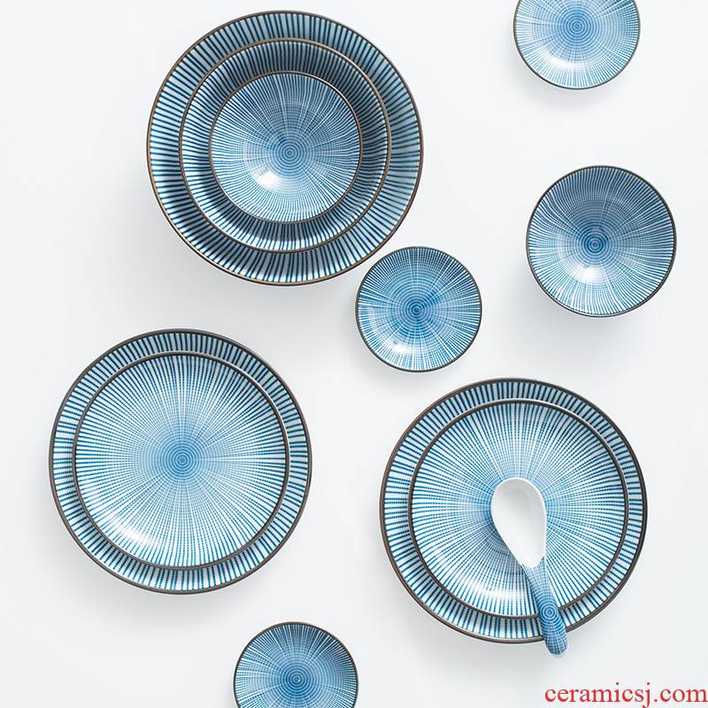 Unknown impression Japanese - style tableware suit dishes suit household composite ceramic porcelain dishes creative dishes