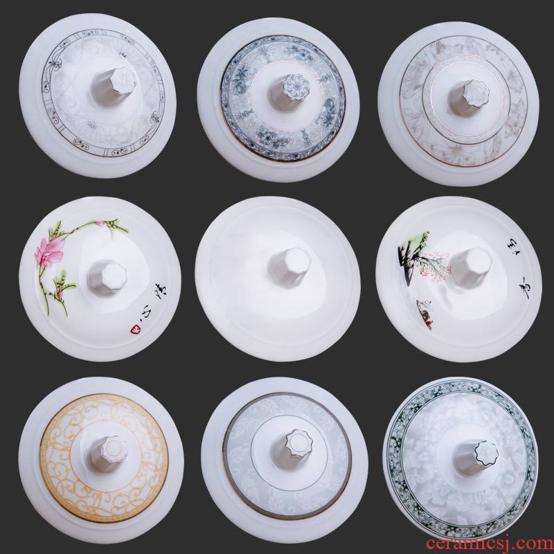 The New gm office meeting room lid cup lid cup lid mark sheet sells jingdezhen ceramic lid