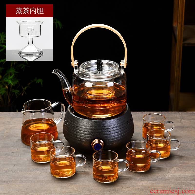 Old &, household electricity TaoLu hammer glass girder pot cooking pot set kung fu tea tea boiled tea