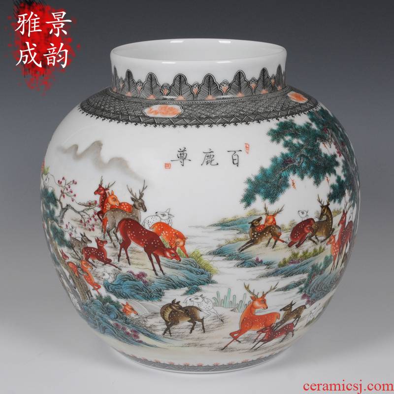 Jingdezhen ceramics office furnishing articles I and contracted craft vase household act the role ofing is tasted handicraft sitting room