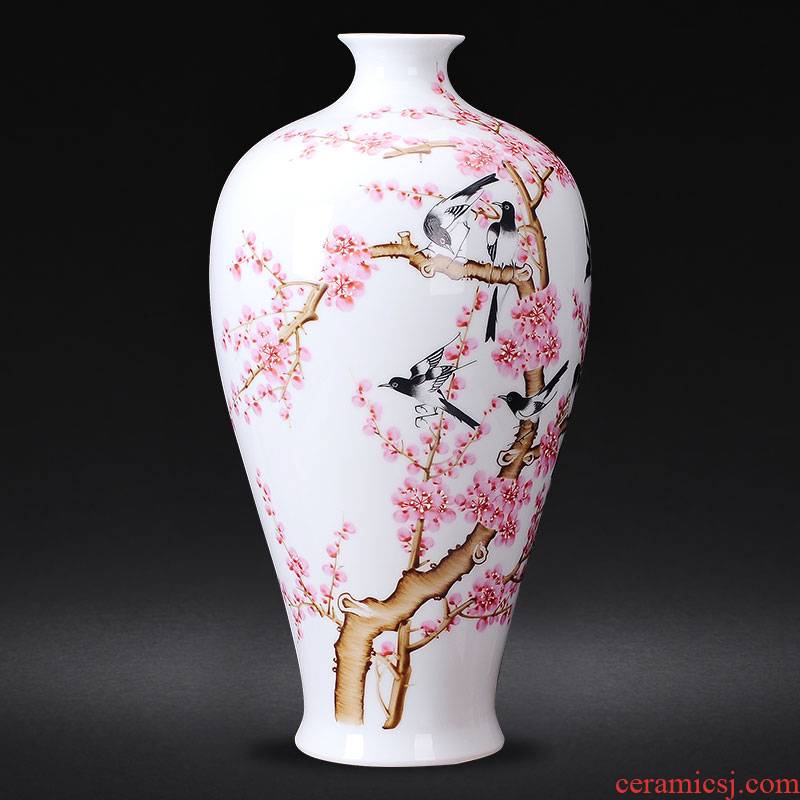 Jingdezhen ceramics famous hand - made beaming vases, flower arranging Chinese style living room home furnishing articles