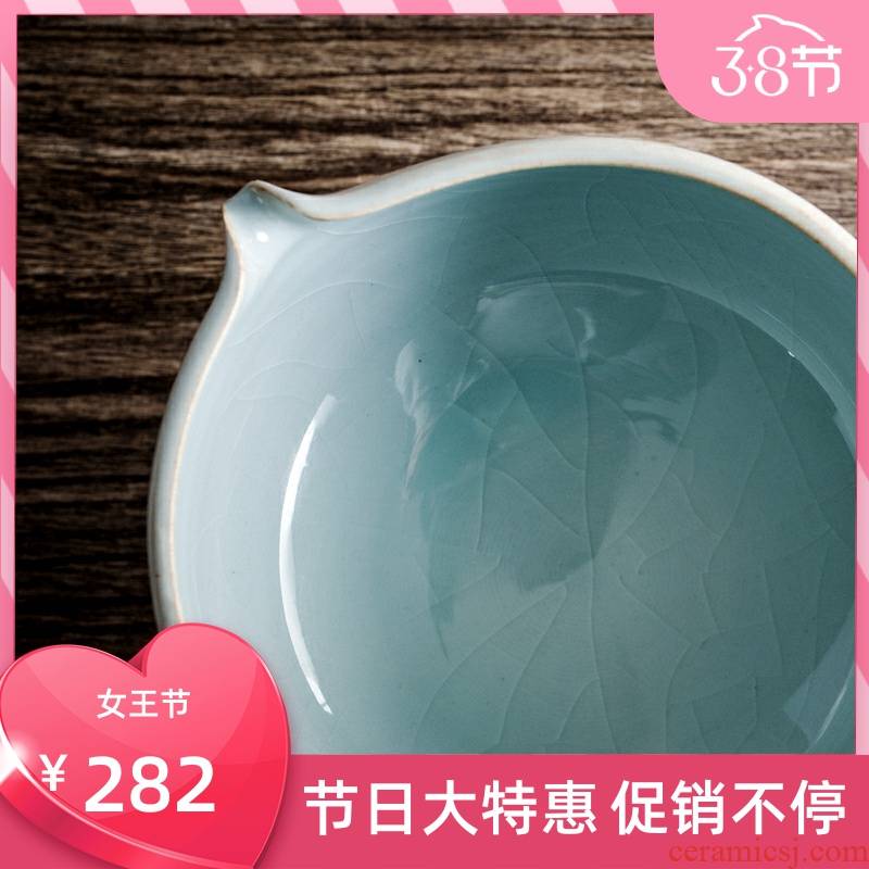 Poly real archaize ceramic tea wash to built water scene hand - made ink Chinese style household large bucket water to wash the tea taking tea wash slag zero