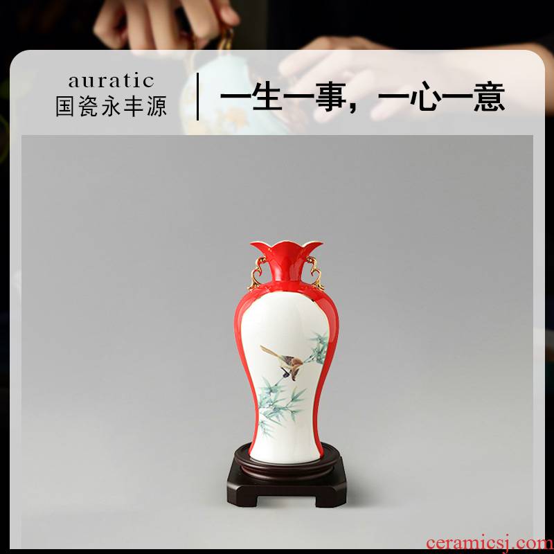 The porcelain yongfeng source precious bottle - bamboo flower arranging The sitting room of Chinese style furnishing articles decorate household gifts creative design