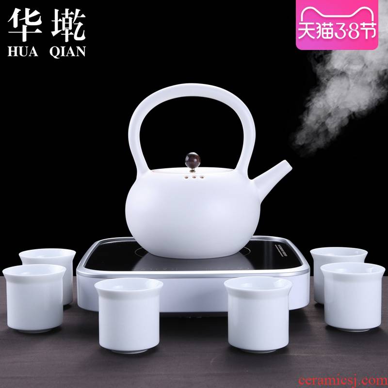 China Qian household kettle girder pot of tea boiling tea ware ceramic teapot high - capacity ceramic POTS TaoLu automatic electricity