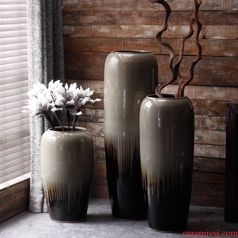 Jingdezhen I and contracted ceramics of large vases, flower implement courtyard villa window flower arranging place large flower pot