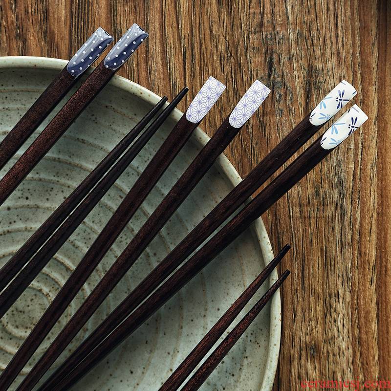 Tao soft Japanese cherry blossom put nails chopsticks chopsticks, informs zizyphus jujube point of creative move sushi chopsticks couples
