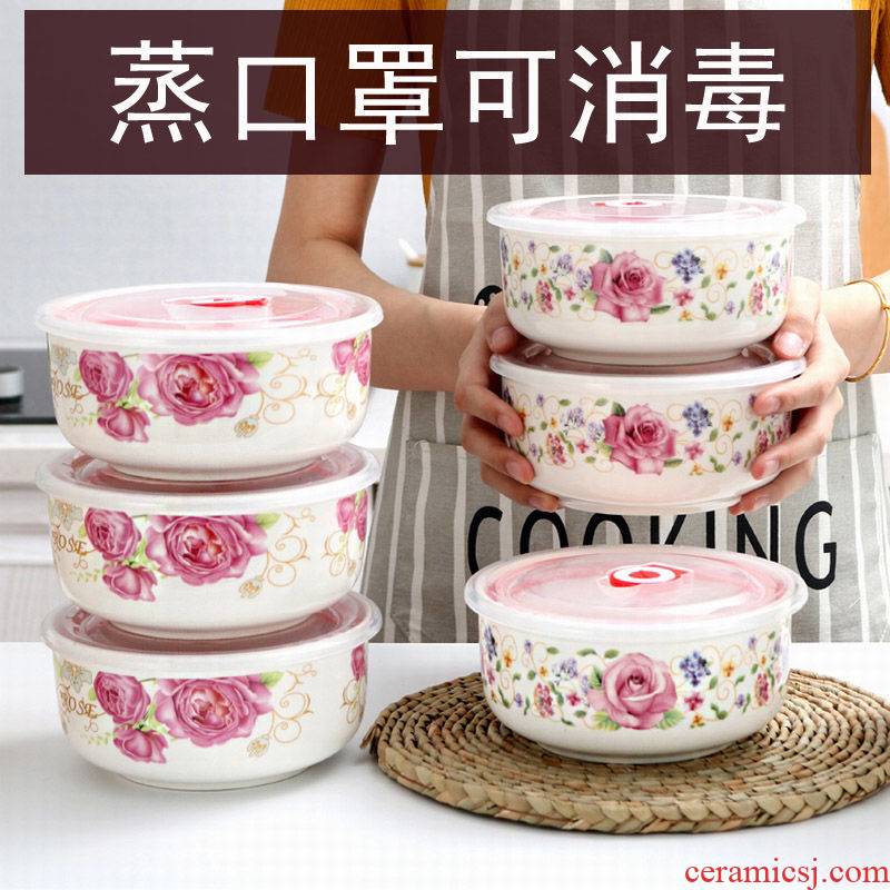 Fresh preservation box lunch box ceramics breakage price. Mean - while 】 【 bowl with cover refrigerators receive store content box lunch mercifully rainbow such use