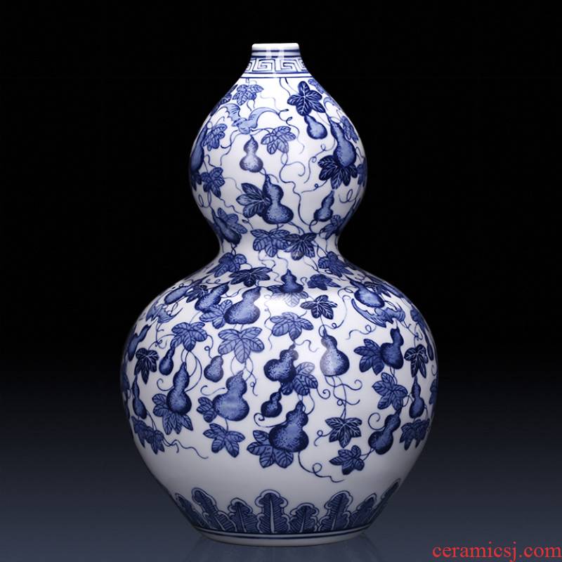Jingdezhen ceramics imitation the qing yongzheng antique Chinese blue and white porcelain vases, flower arrangement sitting room wine cabinet office furnishing articles