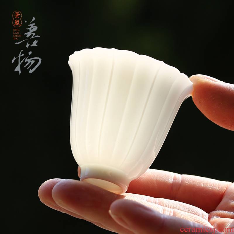 Good thing, jingdezhen kung fu tea cups hand - carved thin foetus ceramic sample tea cup masters cup tea set single cup of tea