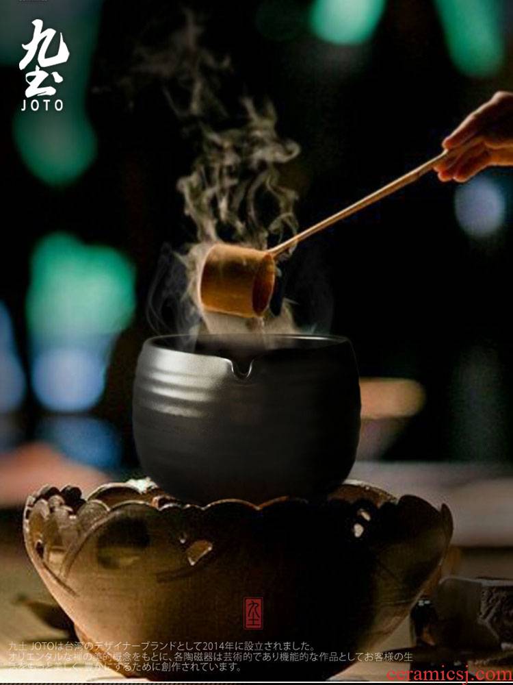 Japanese ceramics boiled tea ware nine soil bowl boiling tea ware and old white tea bowl mercifully tea, black tea with tea points