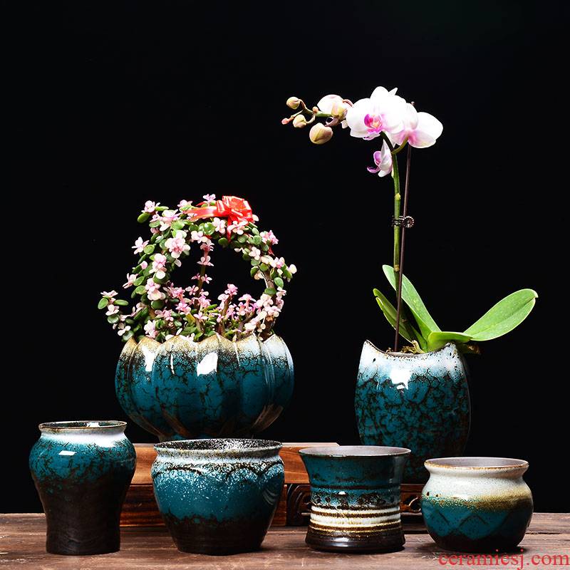 YOU creative jade flower pot ceramic wholesale indoor potted bracketplant spend money plant much meat meat meat the plants flower pot