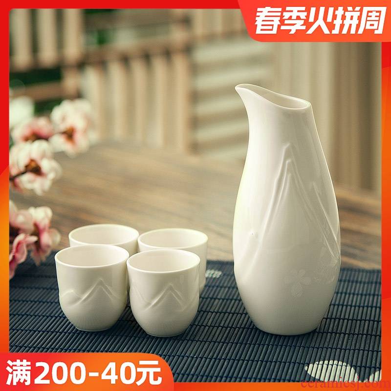 Chinese style restoring ancient ways wine suits for ceramic cup of liquor cup liquor cup rice wine wine creative household hip flask
