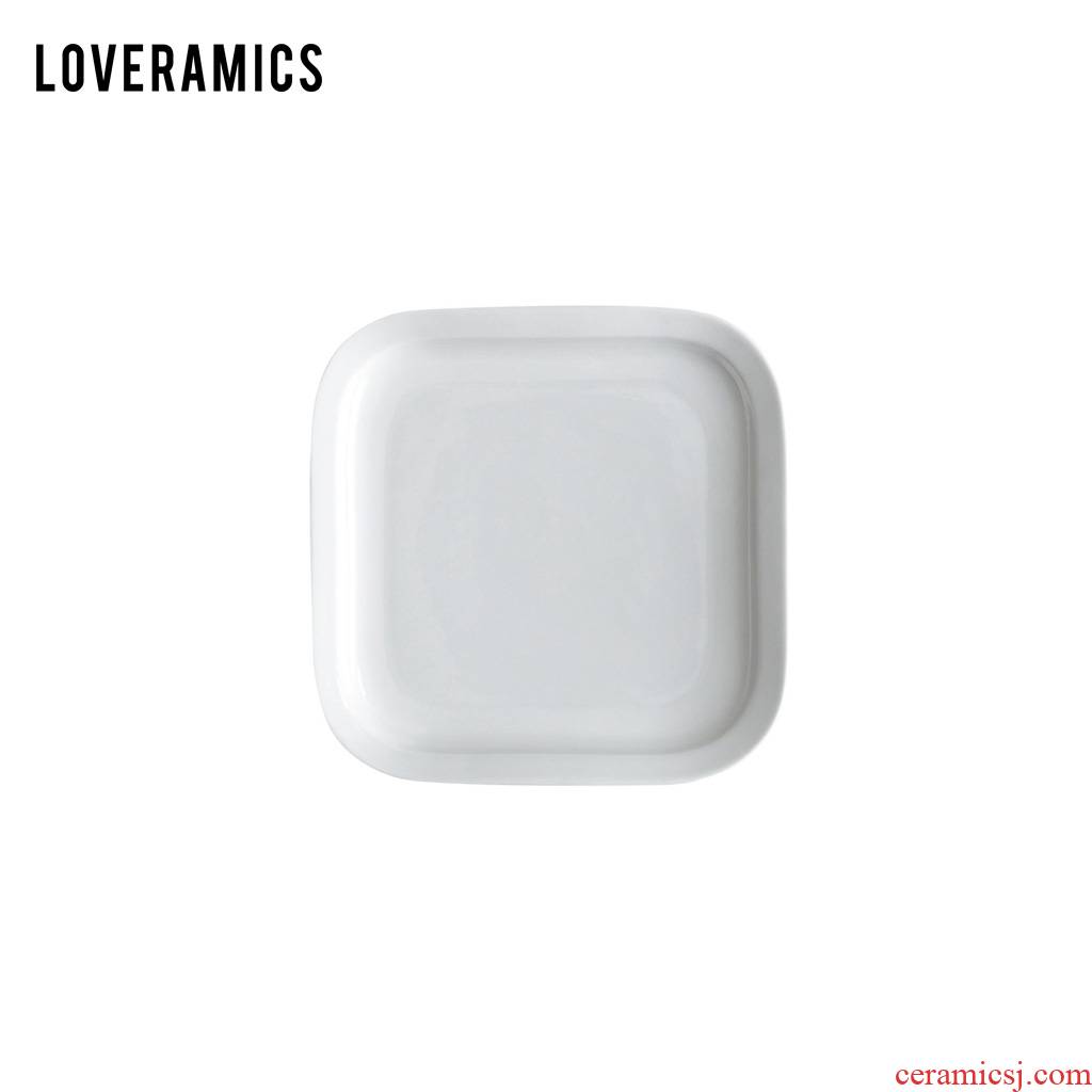 Loveramics love Mrs Er - go! Fashion series (small) 20 cm square plates (white)