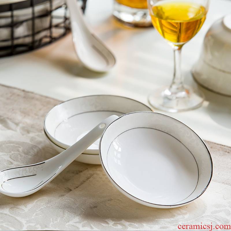 Sheng 's creative dip seasoning disc ceramic tableware small cake snack plate to eat dish circular disc ipads plate