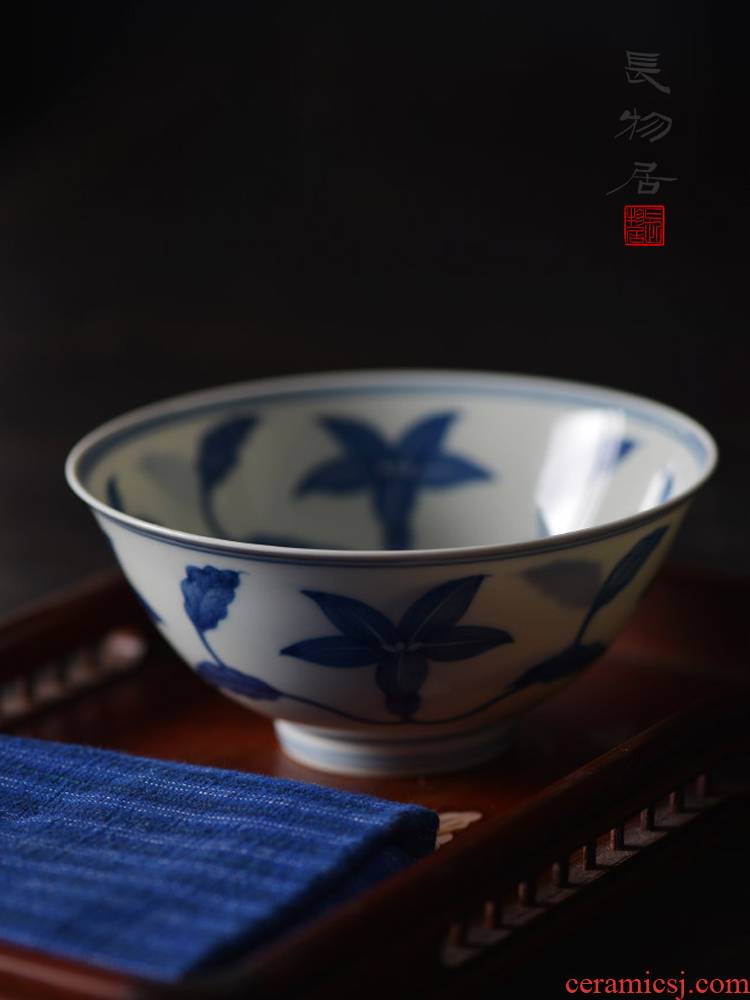 Offered home - cooked in hand - made imitation doucai okra palace bowl of dry mercifully bowl of jingdezhen ceramics by hand Chinese food bowl