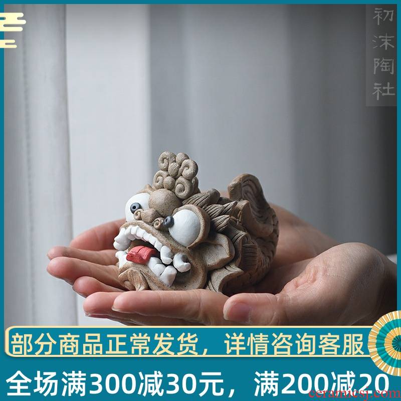 Poly real scene furnishing articles manually clay tea tea pet handicraft furnishing articles furnishing articles god beast household tea accessories