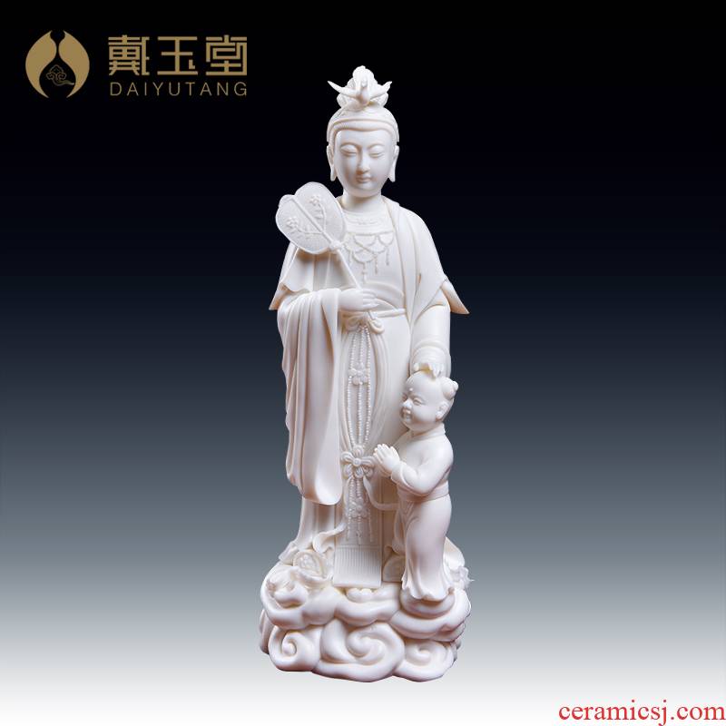 Yutang dai dehua ceramic Buddha home furnishing articles worship Taoist statues of Buddha sunchon develping the Notre Dame