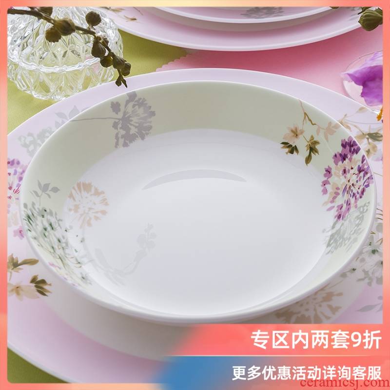 Ronda about ipads porcelain tableware plate 7.5 inches dish plate creative ceramic deep dish soup plate adopt eu European home plate