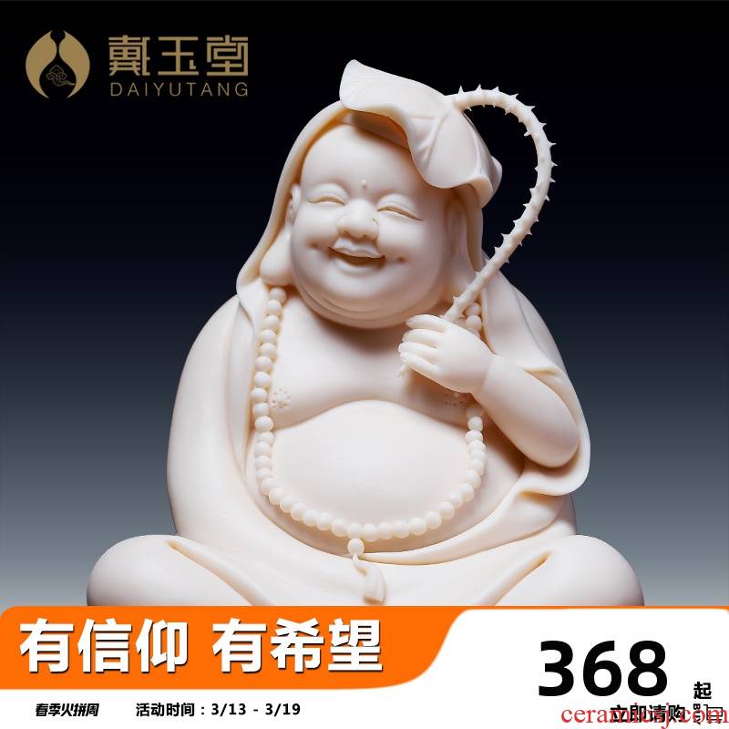 Yutang dai household ceramics laughing Buddha maitreya Buddha a bigger home to worship the Buddha crafts/happy smiling