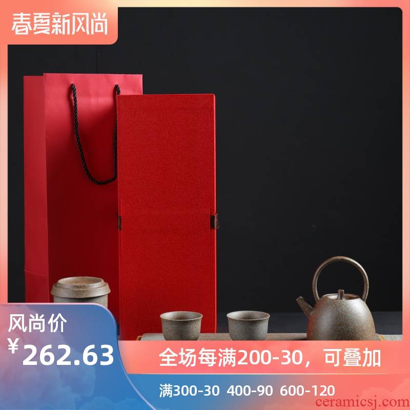 Poly real (sheng Japanese dry landscape and tea table contracted household kung fu tea set zen ceramic dry terms tray box