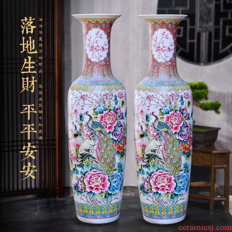 Jingdezhen ceramics hand - made out of large vases, Chinese style hotel decoration furnishing articles customized gifts