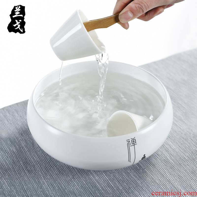 He wash large ceramic up porcelain tea writing brush washer from inferior smooth water jar tea tea ware accessories for wash cup