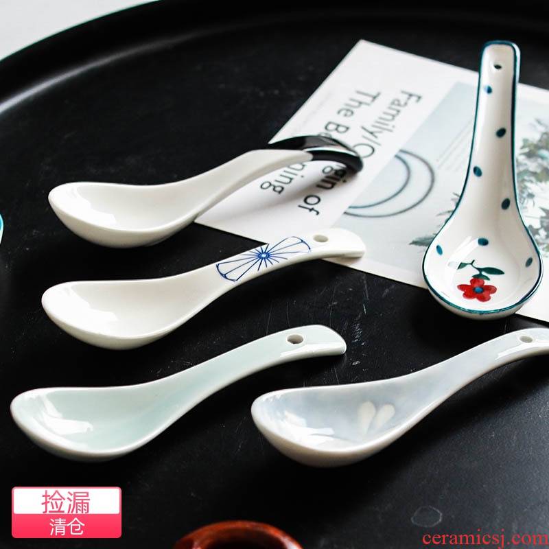 Element bao small spoon, ceramic tableware ultimately responds soup spoon, small spoon, originality of kitchen utensils, Japan and safety under the glaze