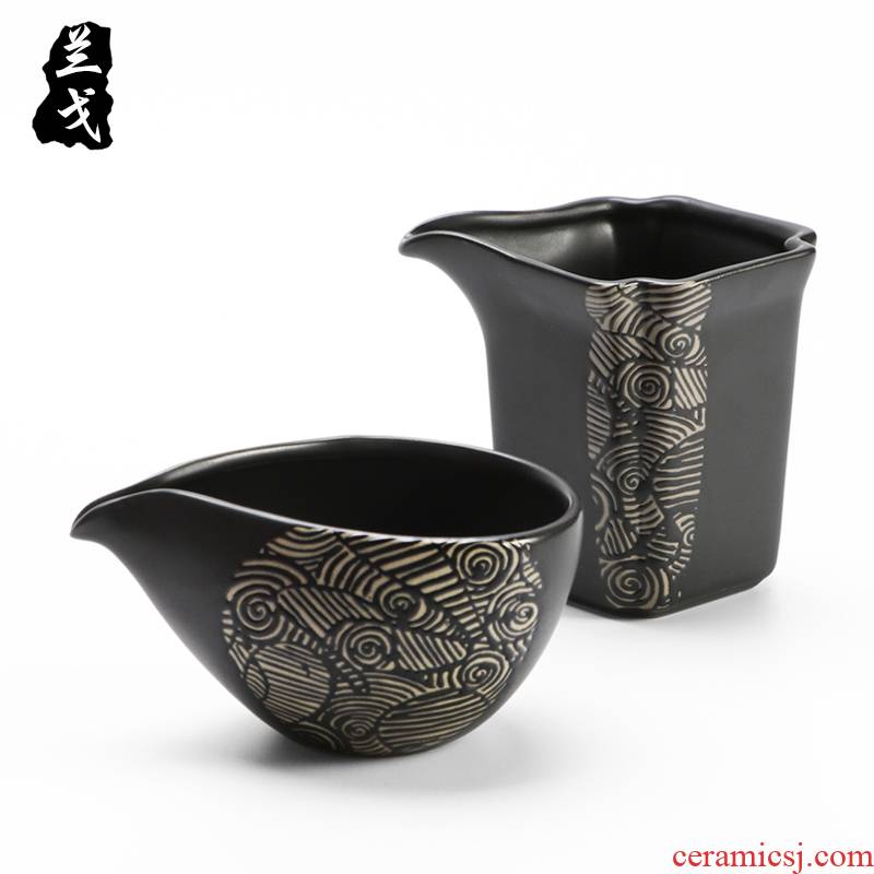 Having kung fu tea set fair keller of black suit household ceramic tea accessories points tea crude narathiwat cup