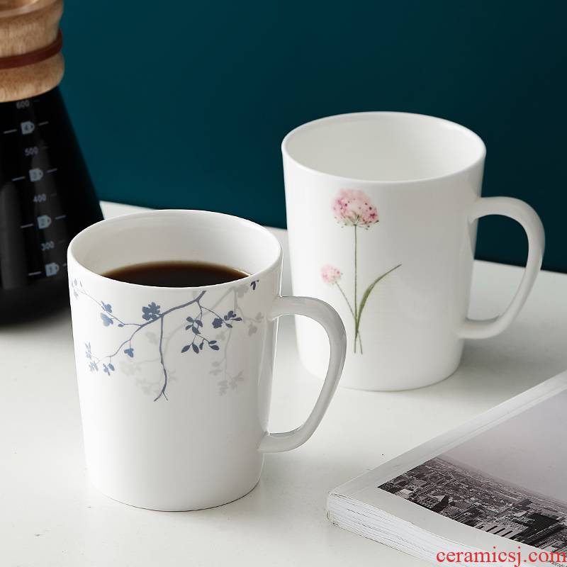 Only embellish ipads porcelain cup keller creative glass ceramic cup pure white ipads China cups, lovely contracted