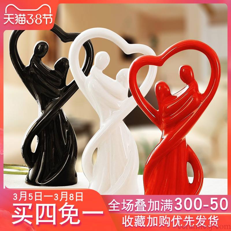 Handicraft furnishing articles contracted and I creative fashion household ceramics sitting room adornment bedroom desktop small ornament
