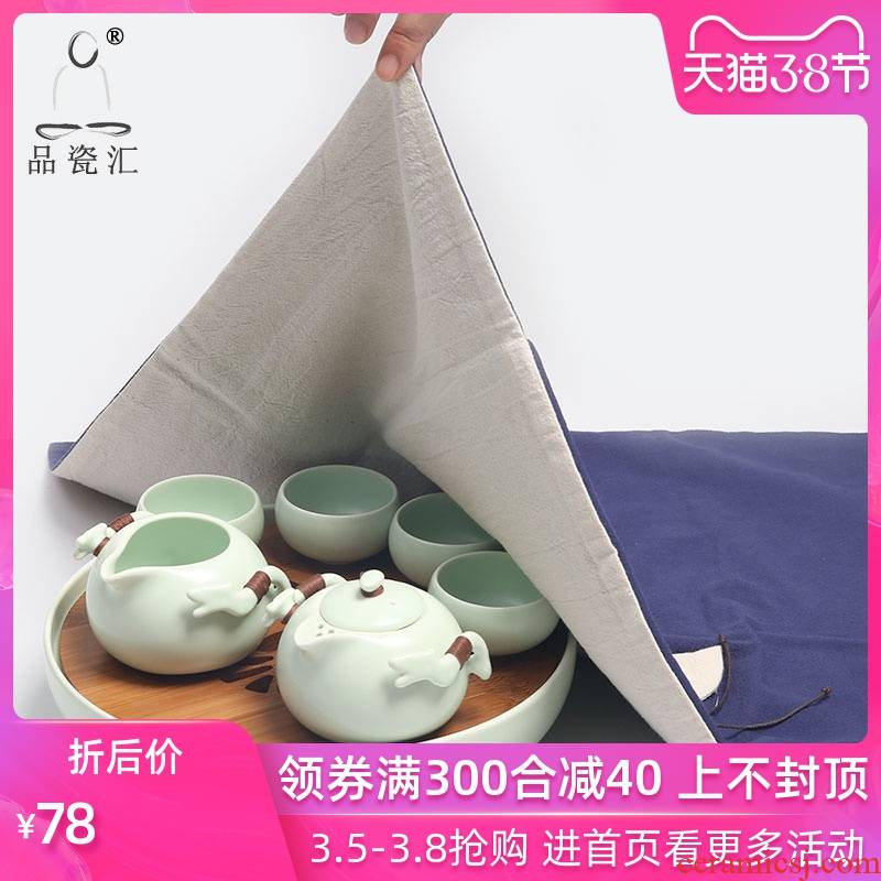 The Product cloth towels zen fabric cloth art porcelain sink cover cup tea tea towel cloth table flag tea tea accessories