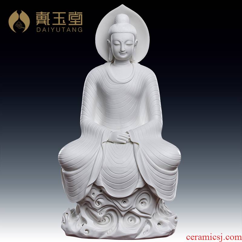 Yutang dai dehua white porcelain the mogao grottoes of dunhuang like smiling Buddha statute honors that occupy the home furnishing articles northern wei dynasty to zen Buddhism