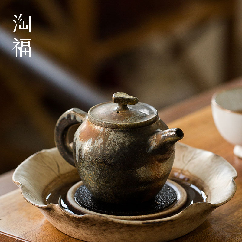 Taiwan liu little evaluation of wood to burn pot of ceramic teapot single pot of kung fu tea tea set the teapot home collection side pot