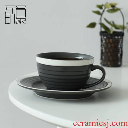 Unknown what Japanese ceramic cup impression creative contracted move coffee cup thread coffee cup
