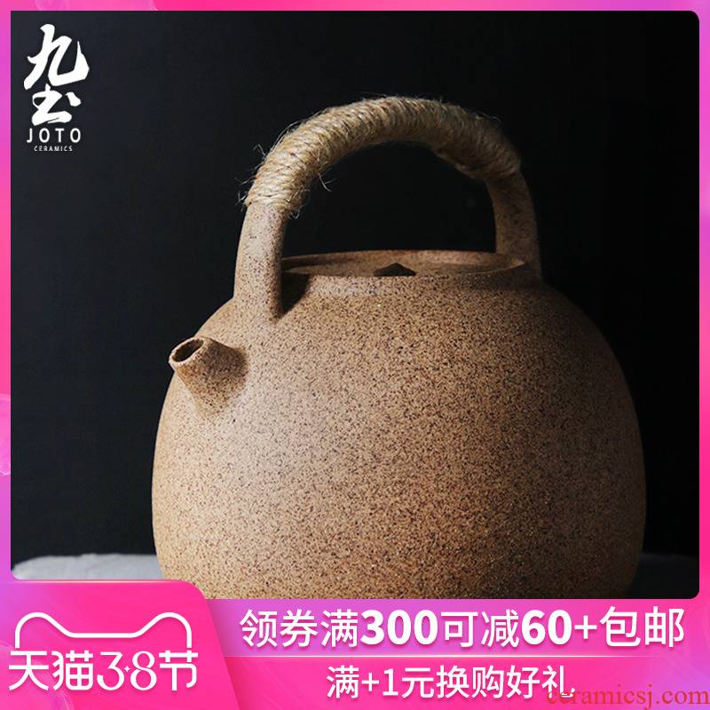 About Nine cooking Japanese clay soil heat - resisting teapot -raise'm burning flame teapot electric kettle TaoLu home cooked tea kettle