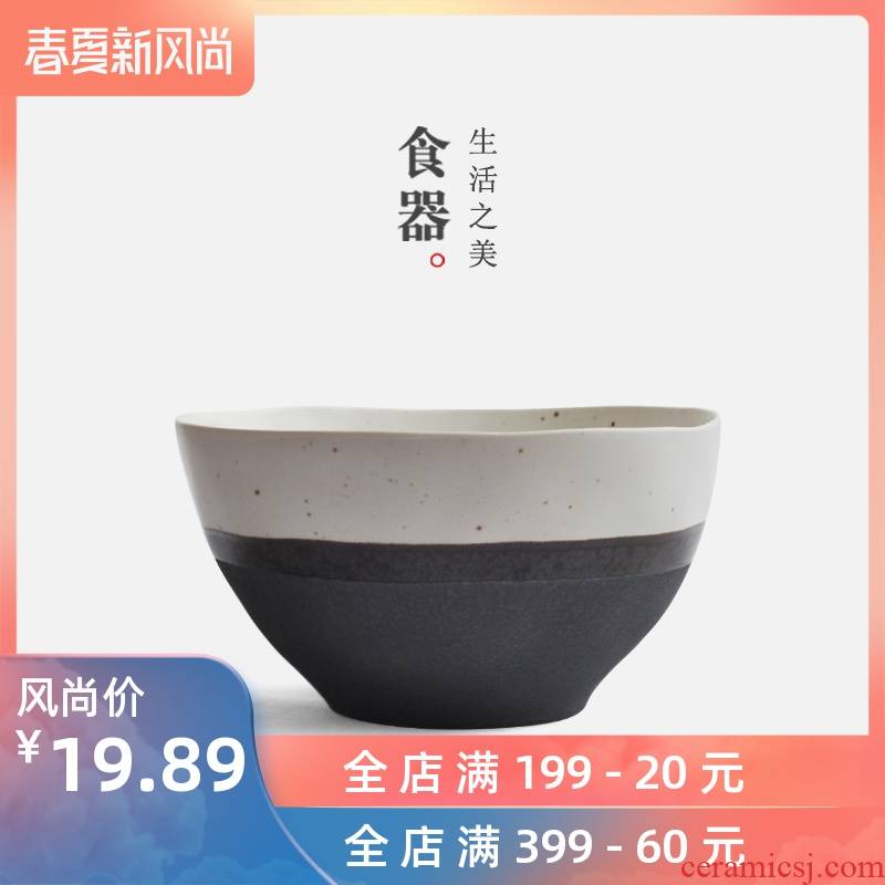 Lototo Japanese ceramics tableware rice bowls of household utensils creative dish bowl of coarse pottery mercifully rainbow such as bowl bowl rainbow such use