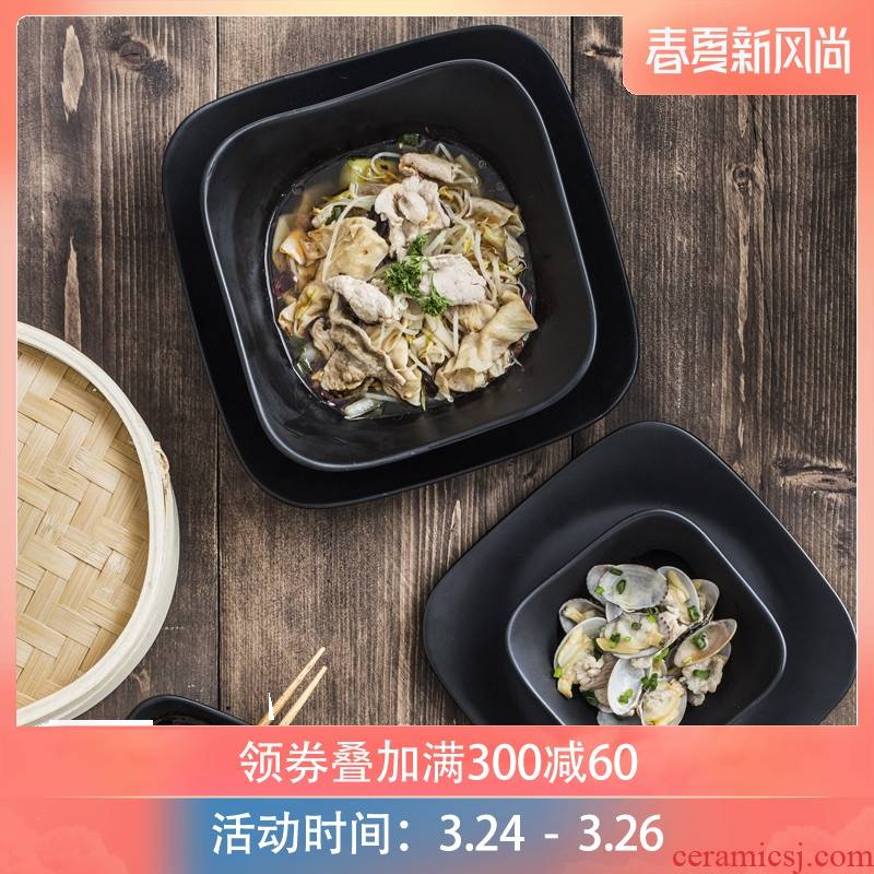Preferential Japanese brand creative special - shaped ceramic home dishes contracted rice bowls salad bowl dish dish dinner plate