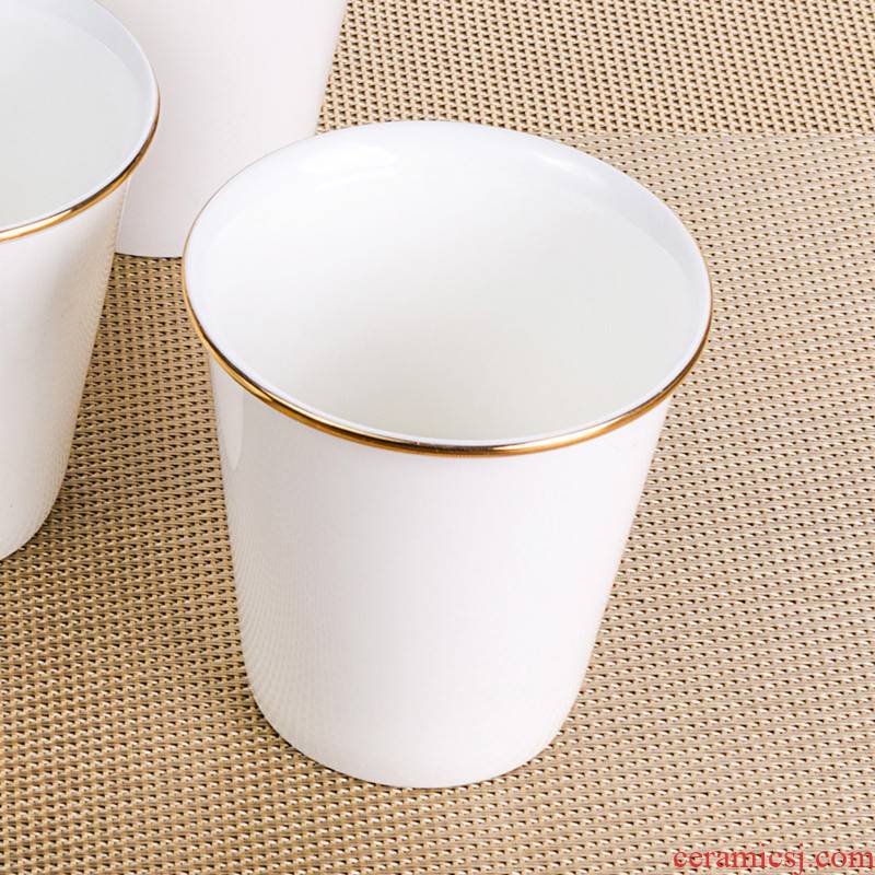 Pure white ipads China porcelain cup up phnom penh environmental protection cup ultimately responds cup household contracted with glass cups